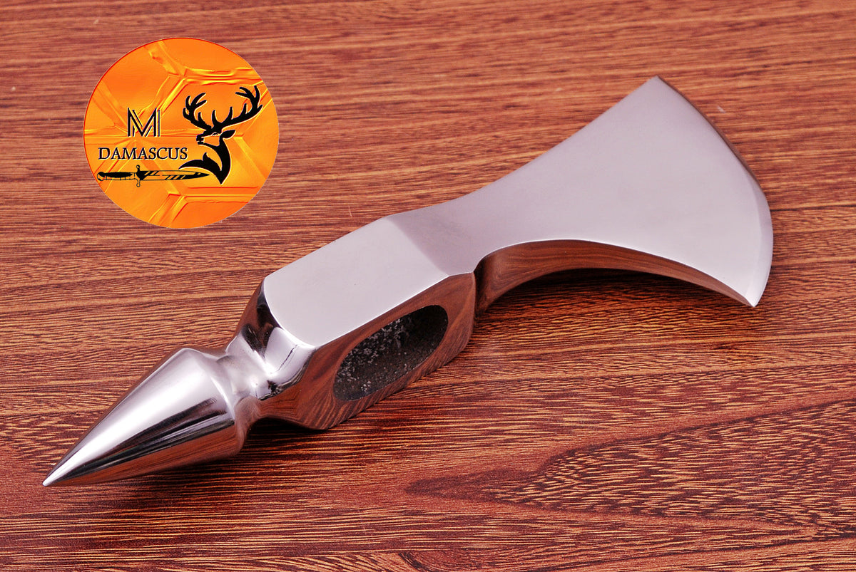 CUSTOM HANDMADE CARBON STEEL AXE HEAD HATCHET VIKING THROWING TOMAHAWK