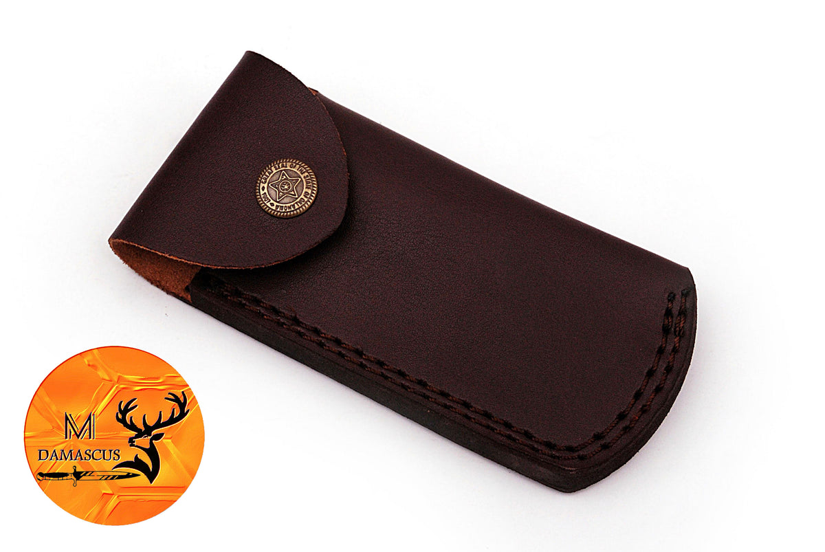 CUSTOM MADE POCKET KNIFE / HAND FORGED DAMASCUS STEEL FOLDING BLADE KNIFE / WOOD HANDLE 880