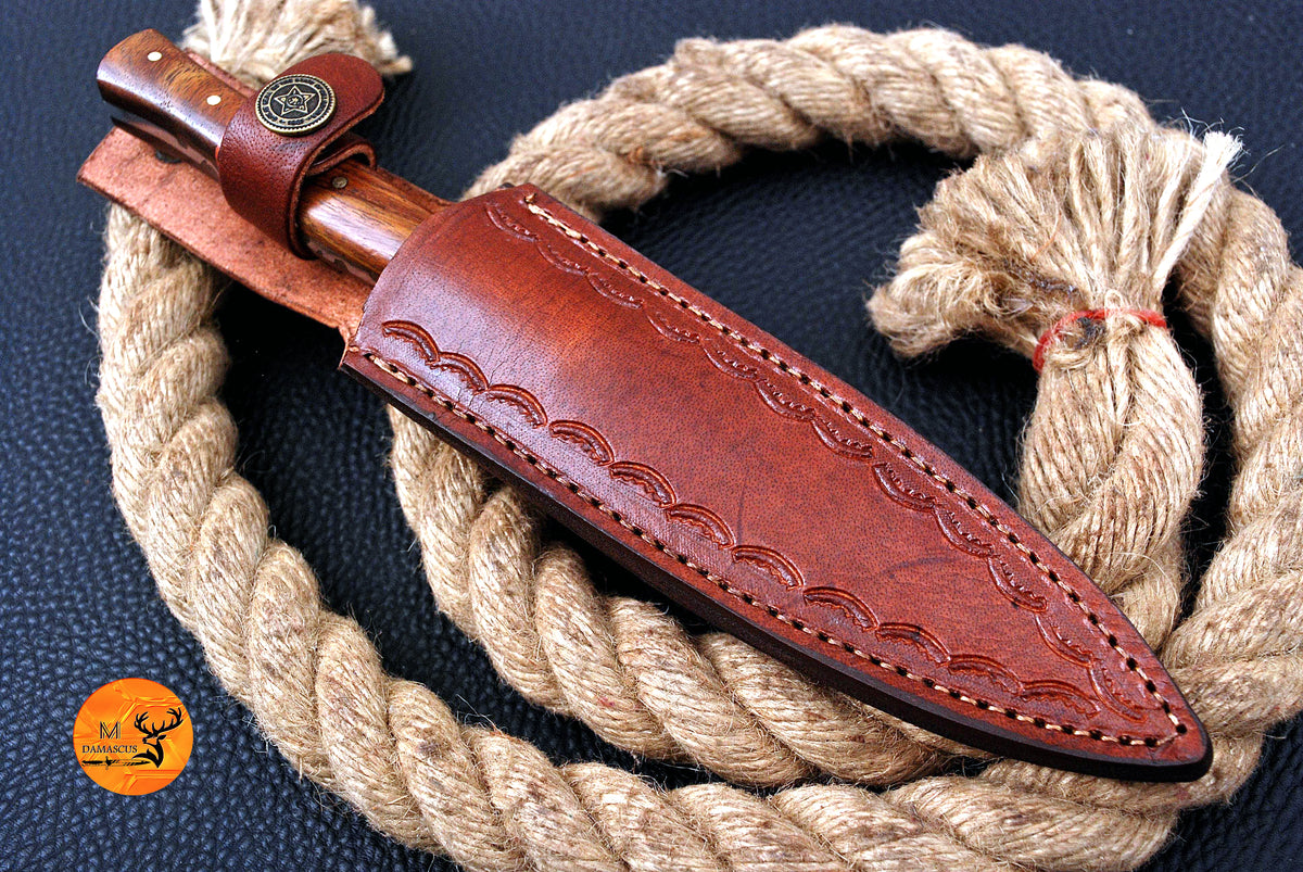 CUSTOM HANDMADE FORGED DAMASCUS STEEL BOOT KNIFE THROWING DAGGER HUNTING KNIFE EDC 1615