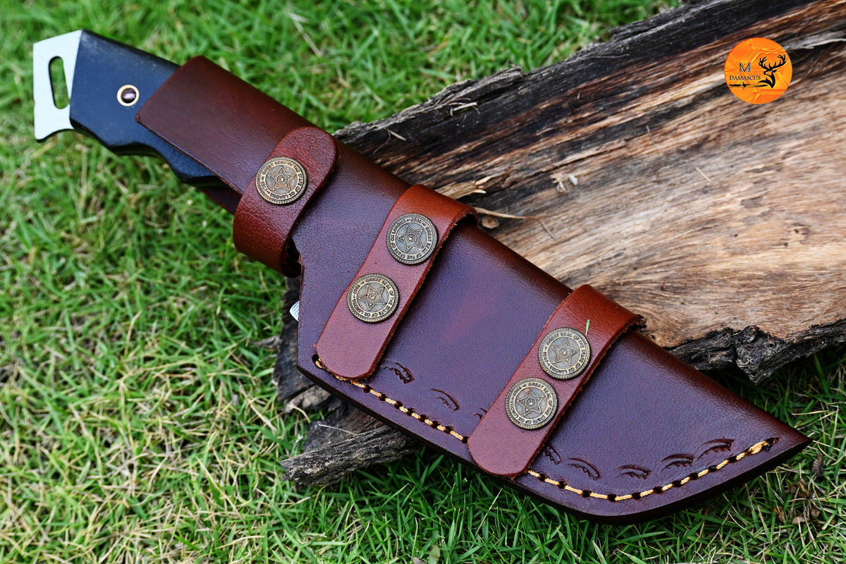 CUSTOM HANDMADE FORGED DAMASCUS STEEL TANTO TRACKER KNIFE HUNTING BOWIE KNIFE SURVIVAL EDC 1917