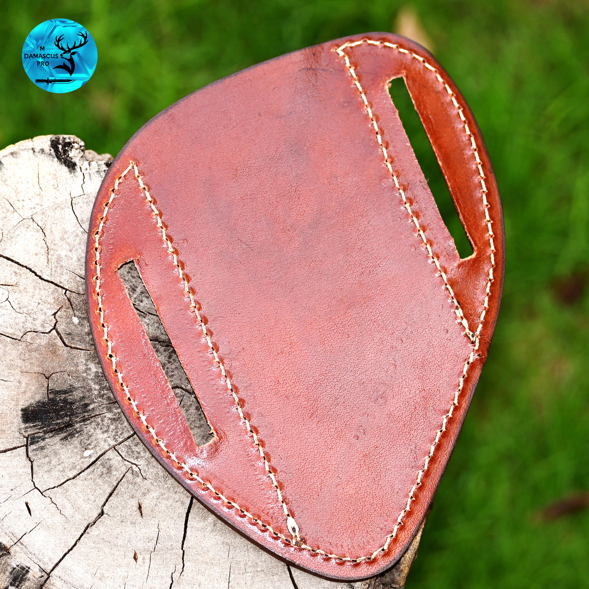 CUSTOM HANDMADE COW LEATHER SHEATH FOR FOLDING BLADE KNIFE SURVIVAL EVERYDAY CARRY 2767