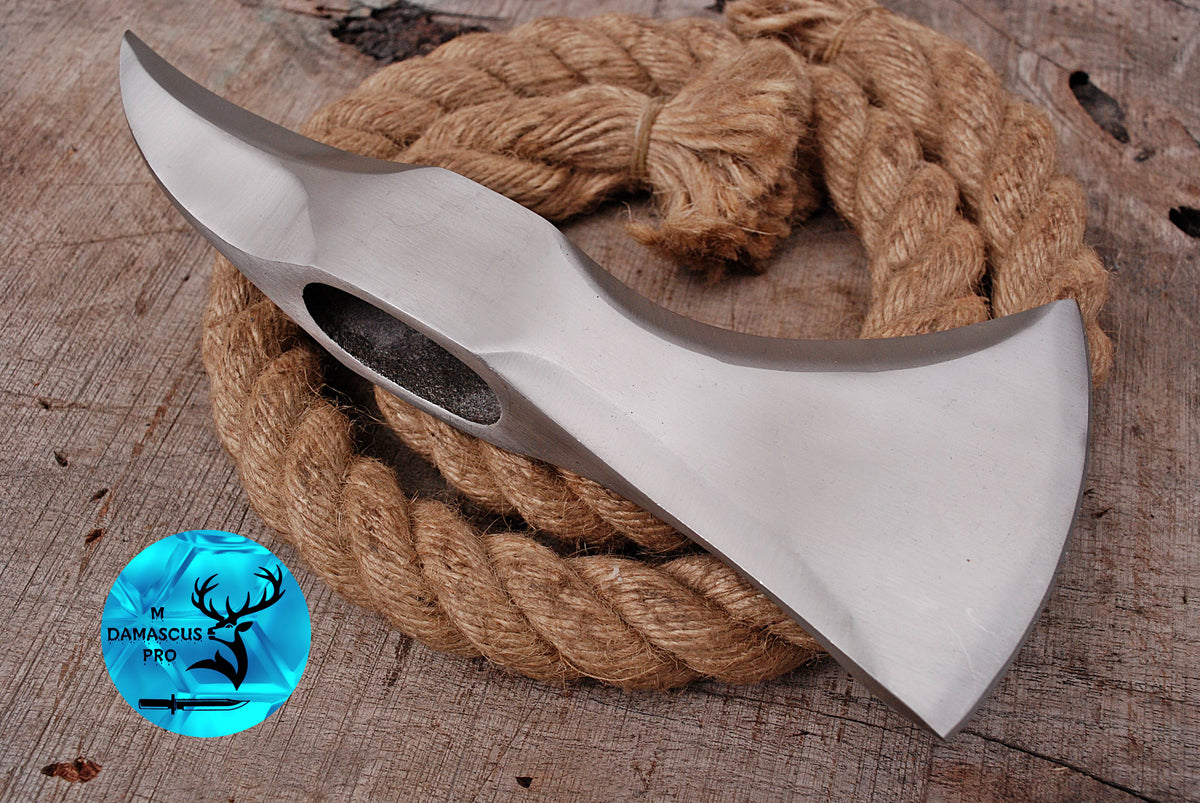 CUSTOM HANDMADE CARBON STEEL AXE HEAD HATCHET TOMAHAWK VIKING TACTICAL