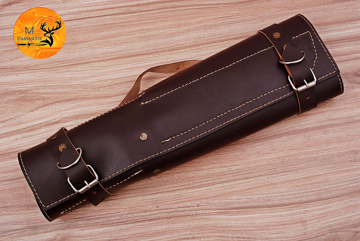 CUSTOM MADE CHEF KNIFE SET HAND FORGED DAMASCUS STEEL KITCHEN KNIVES SET WITH WOOD HANDLE 1540