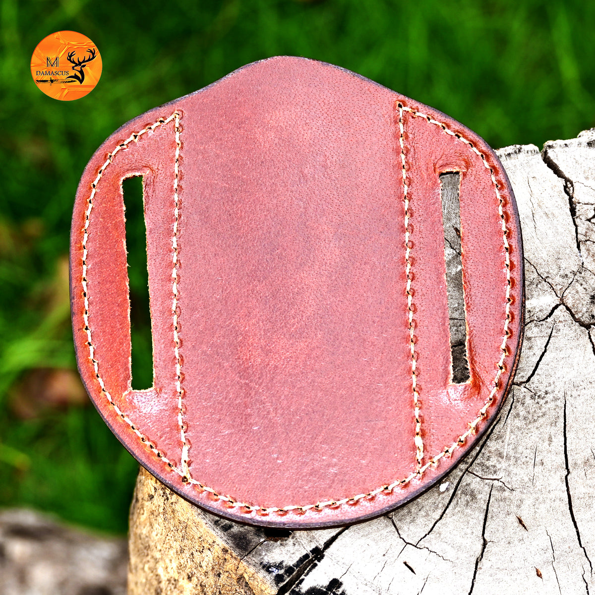 CUSTOM HANDMADE ENGRAVED LEATHER SHEATH FOR FOLDING BLADE KNIFE SURVIVAL EVERYDAY CARRY 2766