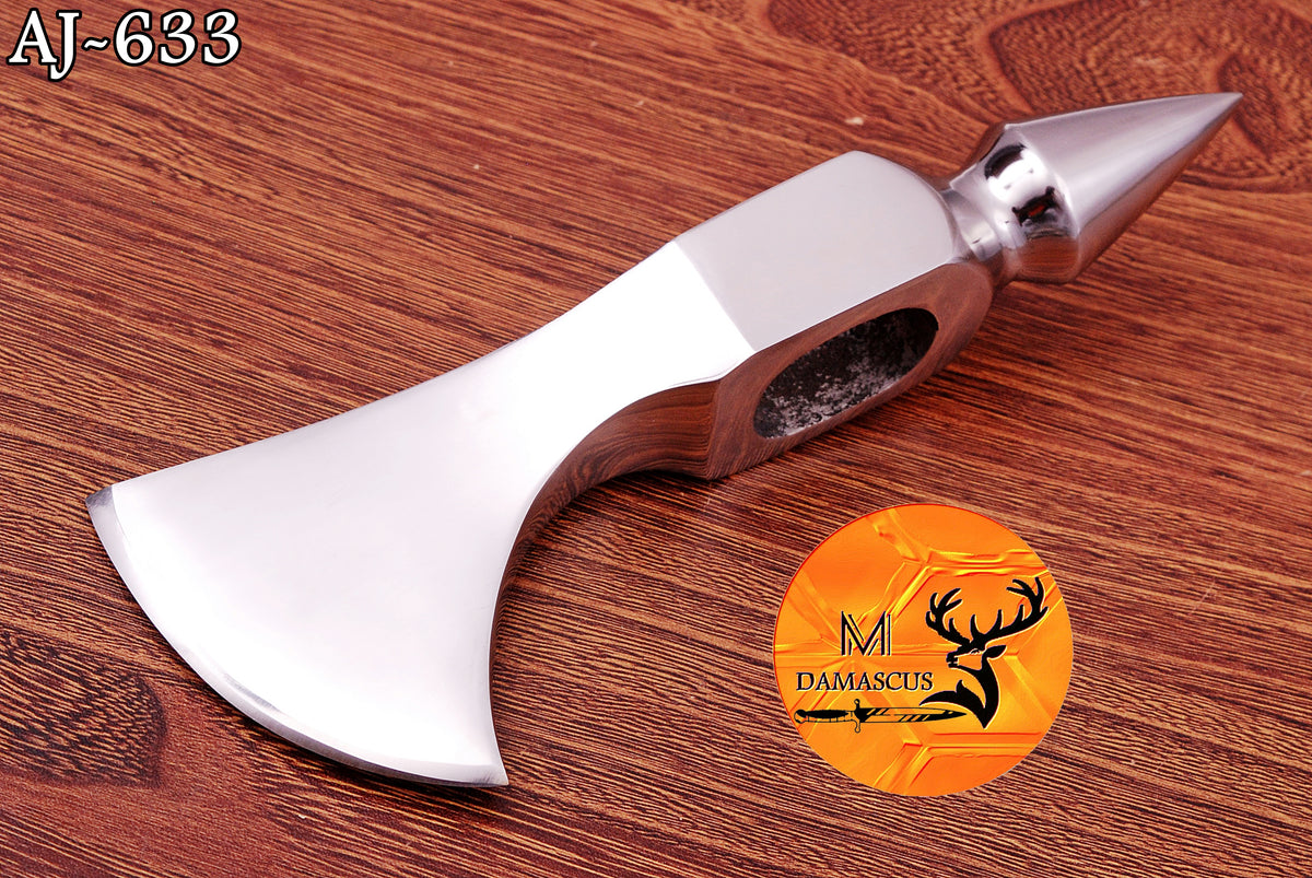 CUSTOM HANDMADE CARBON STEEL AXE HEAD HATCHET VIKING THROWING TOMAHAWK