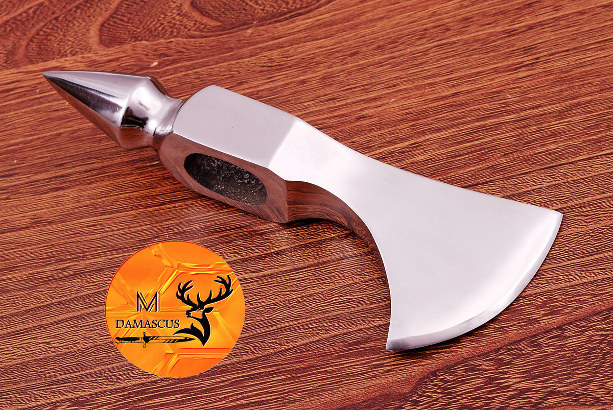 CUSTOM HANDMADE CARBON STEEL AXE HEAD HATCHET VIKING THROWING TOMAHAWK