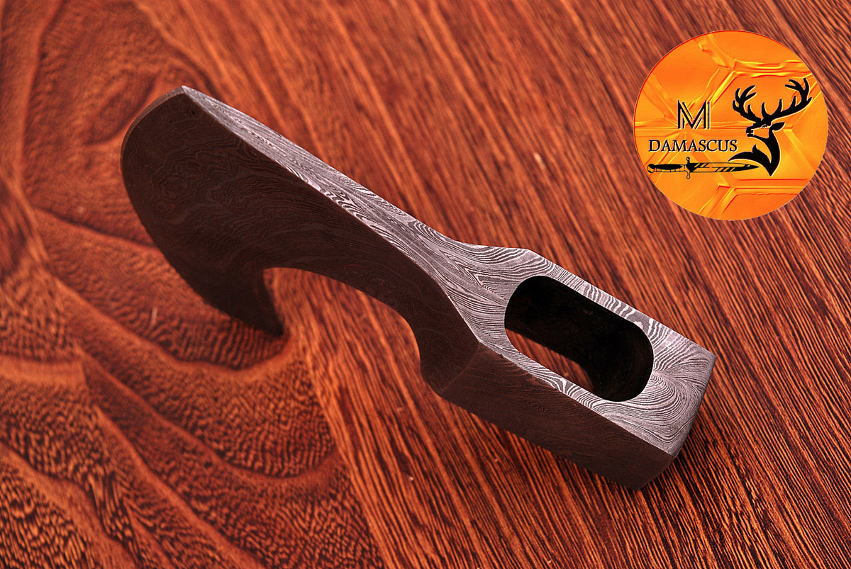 CUSTOM MADE HAND FORGED DAMASCUS STEEL AXE HEAD VIKING HATCHET TOMAHAWK