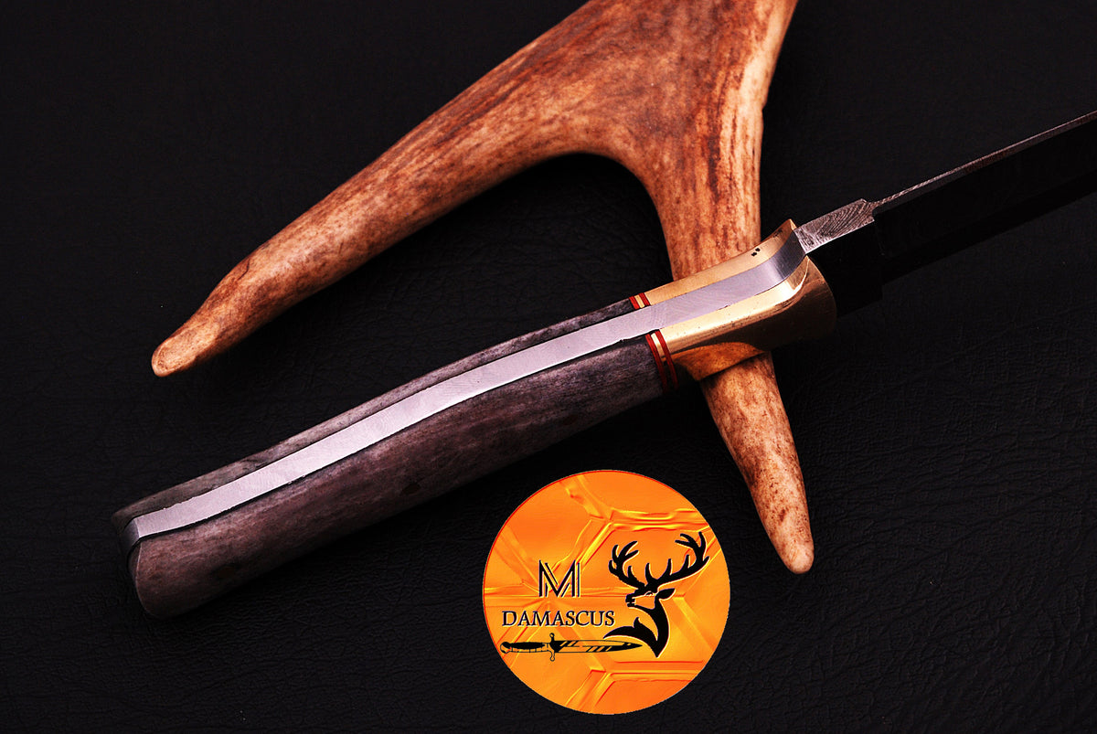 CUSTOM HANDMADE FORGED DAMASCUS STEEL BOOT KNIFE THROWING DAGGER HUNTING KNIFE EDC 676