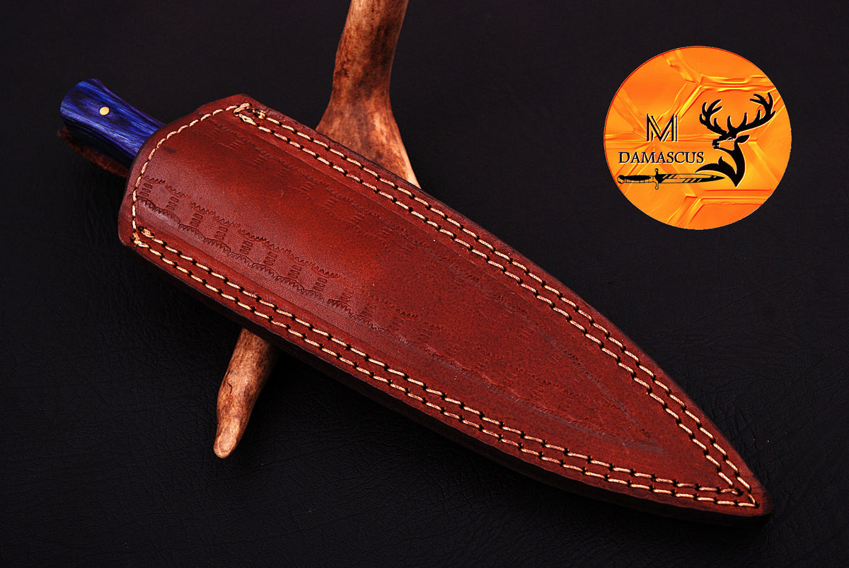 CUSTOM HANDMADE FORGED DAMASCUS STEEL BOOT KNIFE THROWING DAGGER HUNTING KNIFE EDC 677