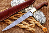 CUSTOM HANDMADE FORGED DAMASCUS STEEL FILLET KNIFE CHEF KITCHEN KNIFE 2774