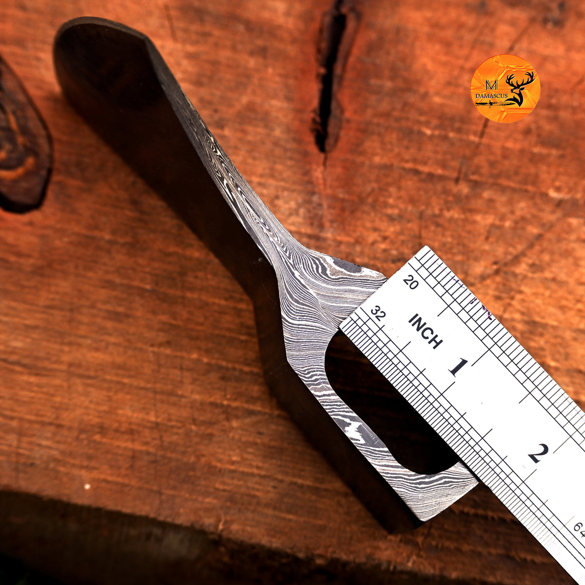 CUSTOM MADE HAND FORGED DAMASCUS STEEL AXE HEAD VIKING HATCHET TOMAHAWK 1526