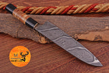 Chef Knife Custom Made Hand Forged Damascus Steel Santoku Kitchen Knife With Wood & Resin Handle