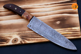 Chef Knife Custom Made Hand Forged Damascus Steel Utility Kitchen Knife With Micarta Handle 2562