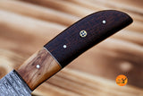 Chef Knife Custom Made Hand Forged Damascus Steel Utility Kitchen Knife With Micarta Handle 2562