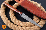 CUSTOM HANDMADE FORGED DAMASCUS STEEL BOOT KNIFE THROWING DAGGER HUNTING KNIFE EDC 1615
