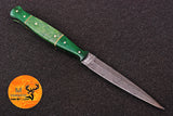 CUSTOM HANDMADE FORGED DAMASCUS STEEL BOOT KNIFE THROWIG HUNTING KNIFE EDC 1383