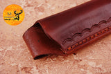 CUSTOM HANDMADE COW LEATHER SHEATH FOR FIXED BLADE KNIFE SURVIVAL EVERYDAY CARRY 1305