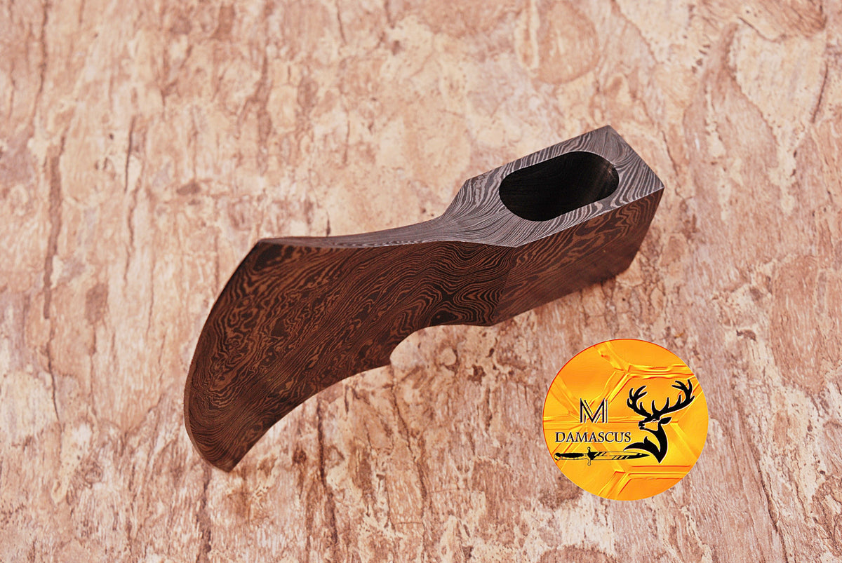 CUSTOM MADE HAND FORGED DAMASCUS STEEL AXE HEAD VIKING HATCHET TOMAHAWK 1095