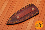 CUSTOM HANDMADE COW LEATHER SHEATH FOR FIXED BLADE KNIFE SURVIVAL EVERYDAY CARRY 1446