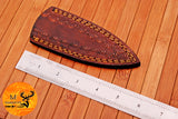 CUSTOM HANDMADE COW LEATHER SHEATH FOR FIXED BLADE KNIFE SURVIVAL EVERYDAY CARRY 1446