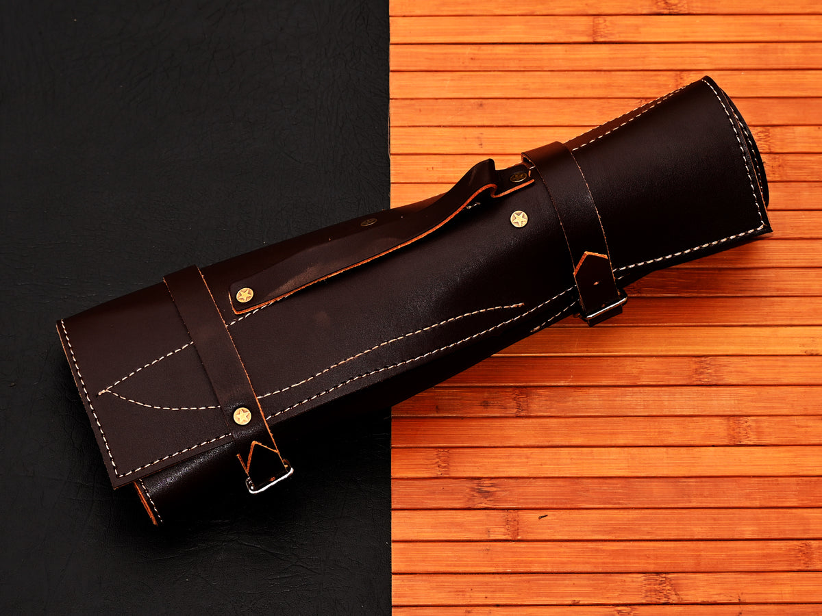 CUSTOM MADE CHEF KNIFE SET HAND FORGED DAMASCUS STEEL KITCHEN KNIVES SET WITH WOOD HANDLE 2796