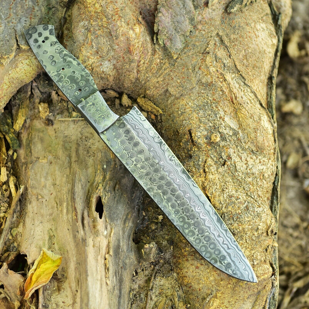 CUSTOM HANDMADE FORGED DAMASCUS STEEL BLANK BLADE  SANTOKU CHEF KNIFE BLANK BLADE 2763