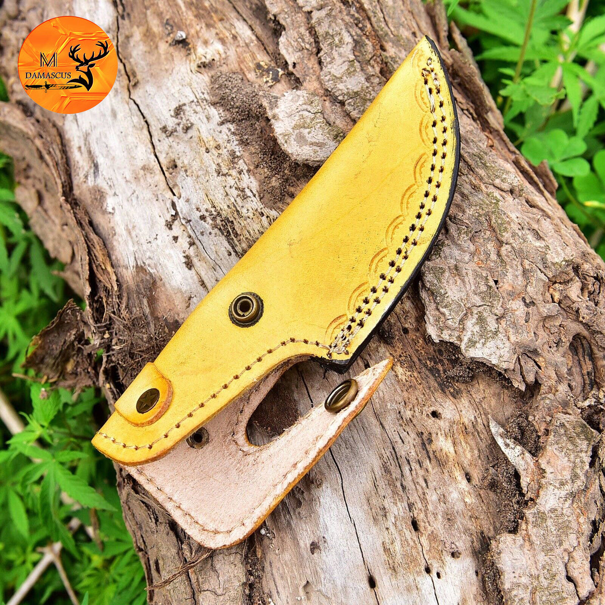 CUSTOM HANDMADE COW LEATHER SHEATH FOR FIXED BLADE KNIFE SURVIVAL EVERYDAY CARRY 2746